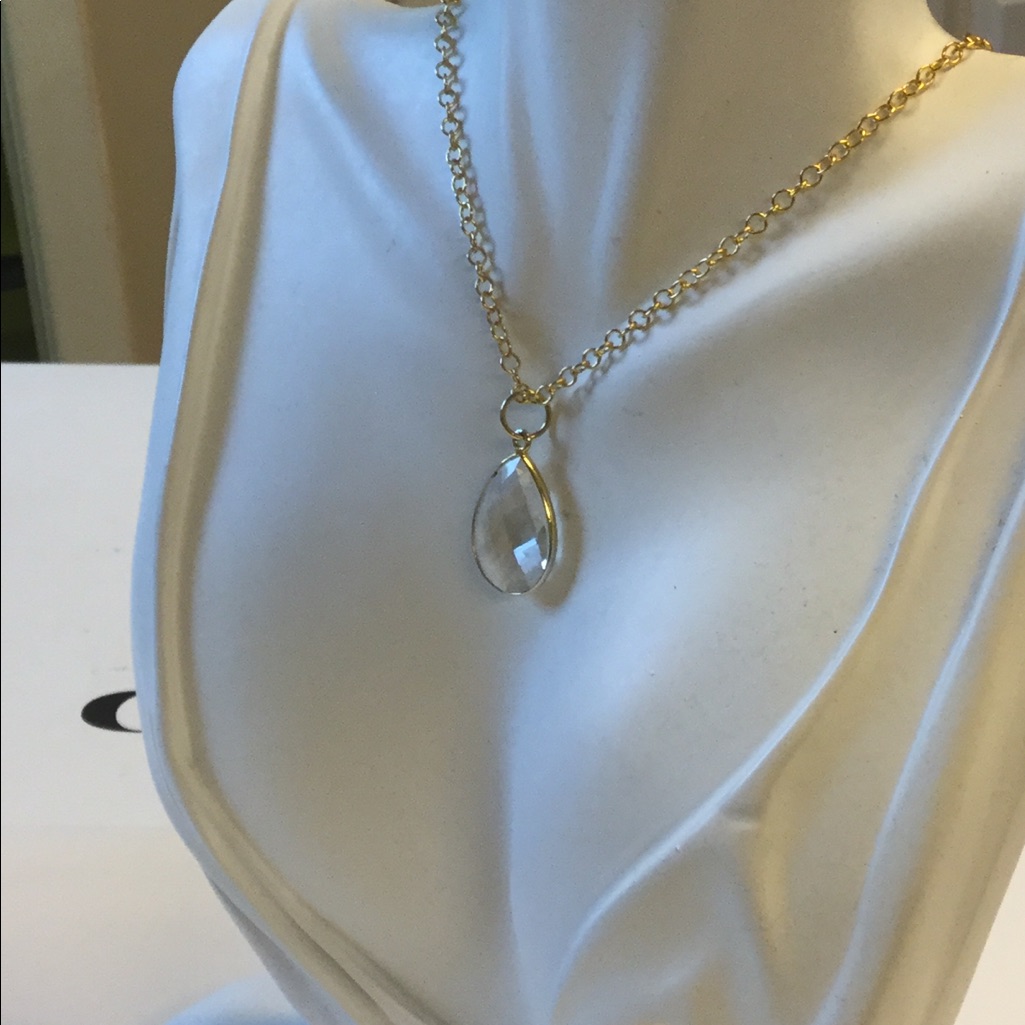 14k Gold Filled Real Quartz
